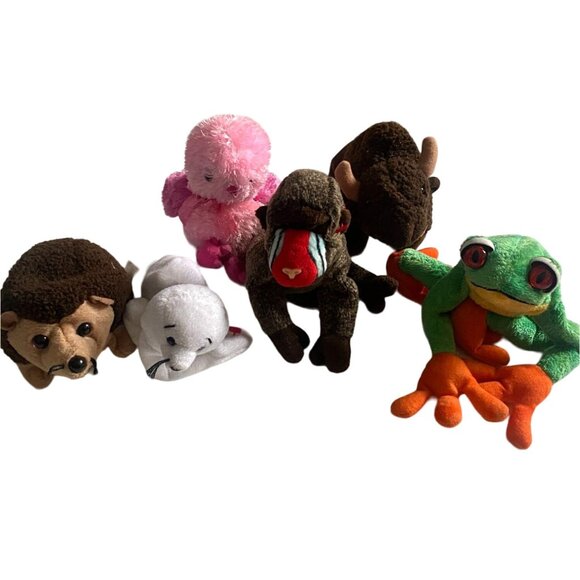 6 Piece Beanie Baby Lot-Various Animals-GUC - Picture 1 of 7